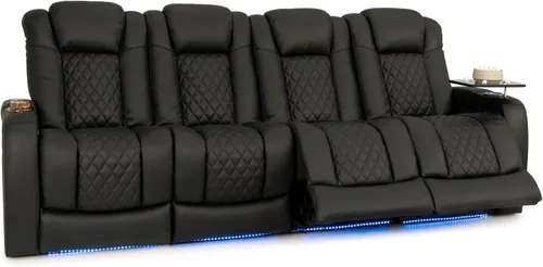 Vista 23 de Seatcraft Virtuoso 365 - Asiento de cine en casa (3 unidades), color ébano