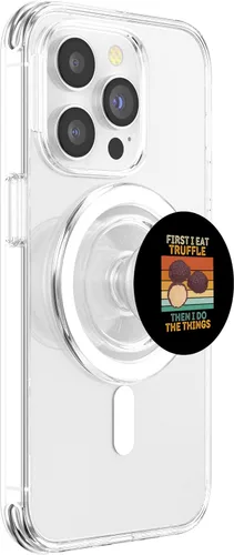 Vista 3 de First I Eat Truffle Then I Do The Things Vintage Truffle PopSockets MagSafe PopGrip for iPhone