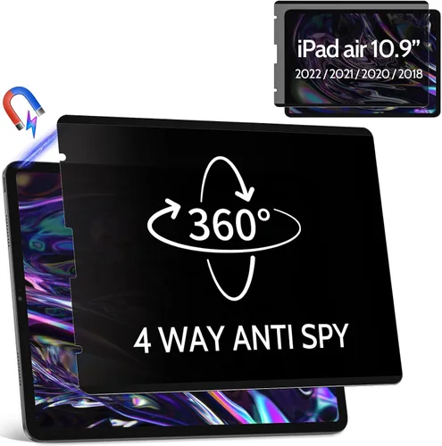 Vista 34 de Protector de pantalla de privacidad compatible con iPad de 10.2 pulgadas (9ª/8ª/7ª generación, 2021/2020/2019), filtro espía de luz azul