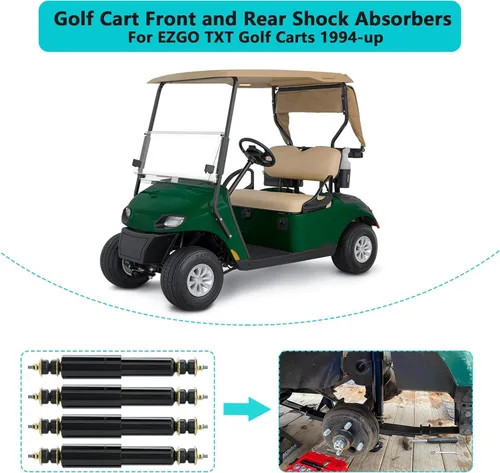 Vista 4 de 10L0L Amortiguadores para carrito de golf para EZGO TXT, amortiguadores delanteros y traseros 1994-en adelante para modelos de gasolina