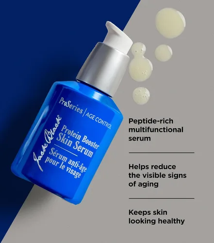 Vista 5 de Jack Black Proteína Booster Skin Serum, ProSeries Age Control – Péptidos, Antioxidantes y Omega-3 Orgánico, Suero Antienvejecimiento para Hombres