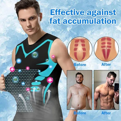 Vista 7 de Biowang 2023 - Camiseta sin mangas con forma iónica ENERGXCEL, chaleco moldeador iónico para hombre