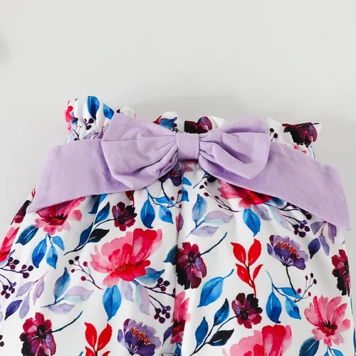Vista 5 de Kislio Conjunto de mameluco de camuflaje para bebé recién nacido, con volantes y diadema
