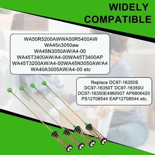 Vista 4 de Barra de Suspensión para Lavadora WA44A3205AW WA40A3005AW WA50R5200AW WA45T3200AW WA5N3050AW WA45M3100AW Compatible con Lavadora de Carga Superior