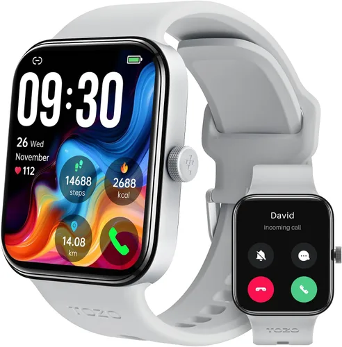 Vista 9 de TOZO AMOLED S4 AcuFit One - Reloj inteligente de 1.78 pulgadas, pantalla ultra clara para hombres y mujeres, monitor de actividad física
