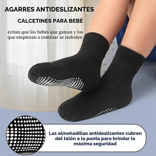 Vista 2 de SkiBeaut 20 pares de calcetines para niños y niñas de 0 a 7 años #1 Negro+blanco+gris- 20 pares