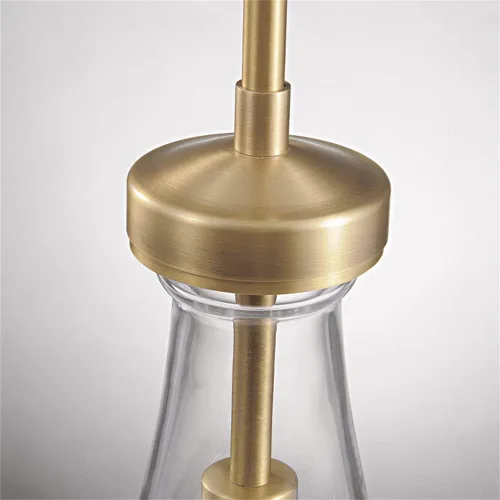 Vista 7 de Luces Colgantes Modernas de Gota de Lluvia, Luces Colgantes para Isla de Cocina, Lámpara de Comedor con Barra de Latón, Candelabro de Gota de Lluvia