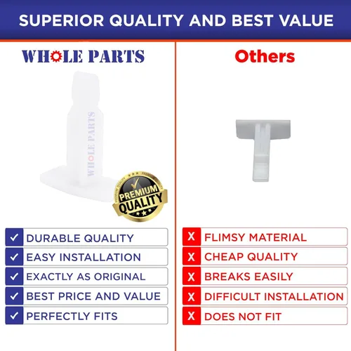 Vista 6 de Pestillo de puerta de secadora Whole Parts mejorado # 00491673 – Reemplazo y compatible con algunos secadores Bosch – Reemplaza AP3740824, 1107391
