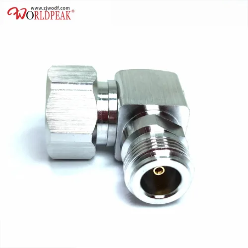 Vista 4 de N connectors, 4.3-10 mini din Plug Male Right Angle to n Female Jack for Ham Radio Antenna