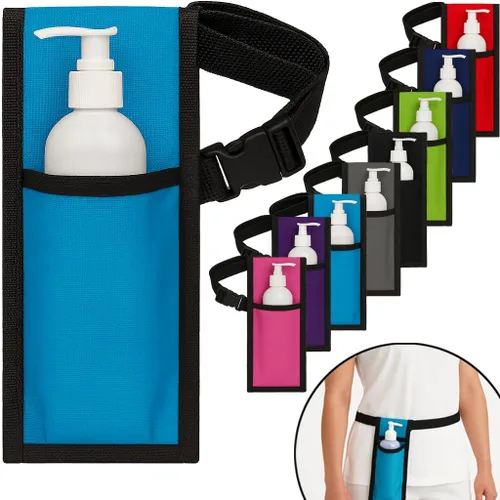 Vista 8 de Royal Massage Funda para botella de aceite con correa ajustable, cintura o bolsa de hombro manos libres para terapeutas, se adapta a la mayoría