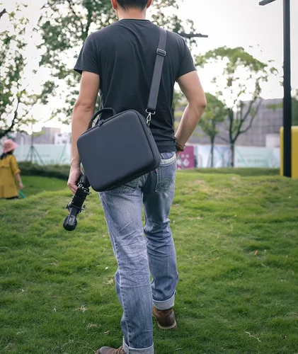 Vista 7 de RS 3 Mini funda, bolsa de hombro de almacenamiento impermeable, funda de transporte de viaje para DJI RS 3 Mini/Creator Combo, cardán de 3 ejes