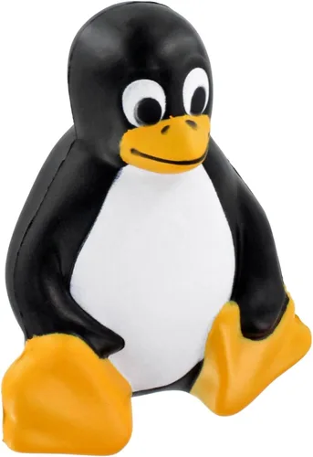 Vista 3 de Juguete antiestrés de pingüino sentado - por Ariel