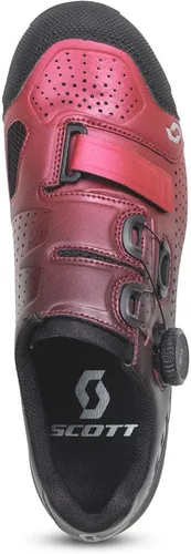 Vista 5 de SCOTT Zapato BOA MTB Team para mujer, Negro FadeRojo Metálico