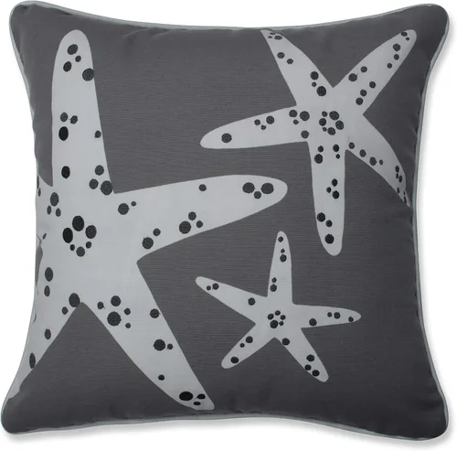 Vista 7 de Pillow Perfect Almohada Calvin The Crab para exteriores/interiores, 16.5 x 16.5 pulgadas, naranja