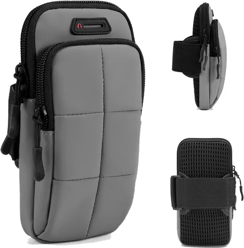 Vista 10 de Prime Comfort Brazalete para teléfono para correr, bandas para iPhone para ejercicio, bandas de brazo para correr para teléfono celular, monedero