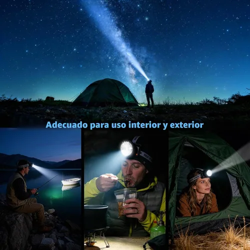 Vista 7 de Odear Lie Wang linterna de minero, linterna LED recargable para minería, campamento, senderismo, pesca