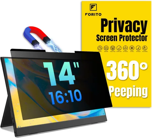 Vista 8 de F FORITO Protector de pantalla magnético de privacidad compatible con MacBook Pro de 13 pulgadas (2016, 2017, 2018, 2019, 2020, 2021, 2022, M1, M2)