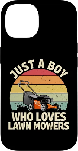 Vista 4 de just a boy who Loves Lawn mowers Funny Gardening Lover Art Case for iPhone 17