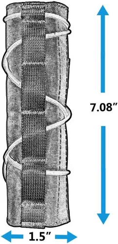 Vista 5 de KRYDEX - Funda táctica para silenciador de Airsoft de 7 pulgadas/18 cm