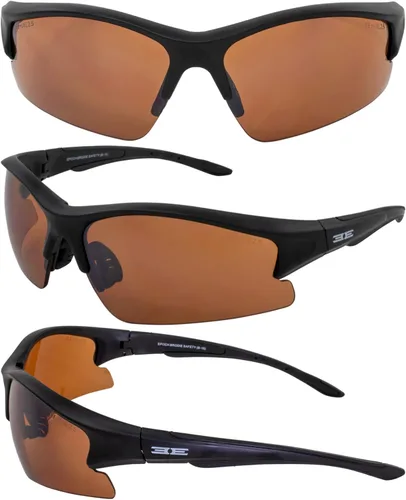 Vista 2 de 2 gafas de sol Epoch Golf Sport negras con lente ámbar y azul con lente ámbar