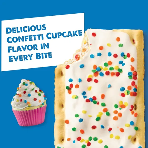 Vista 14 de Pop-Tarts - Tostadas, alimentos para el desayuno, bocadillos para niños, pan de plátano glaseado (96 Pop-Tarts)