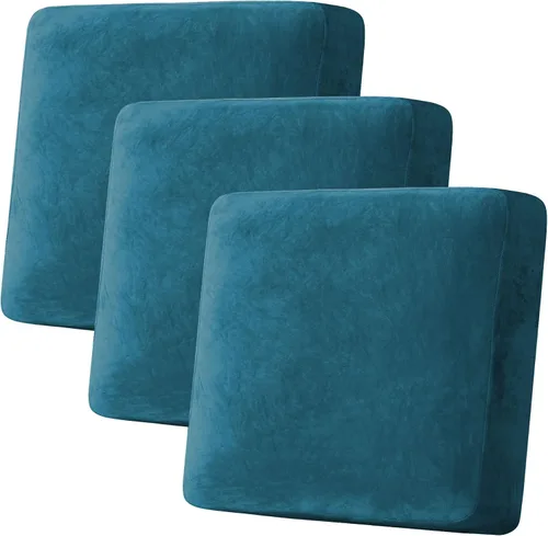 Vista 58 de H.VERSAILTEX Funda de cojín elástica de terciopelo para sofá, funda de cojín de felpa para cojines de silla, protector de muebles, cojín de asiento