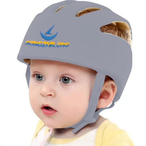Vista 10 de Protector de cabeza de bebé ajustable, cascos para gatear y caminar, casco ligero de seguridad para bebés, para saltar, correr, transpirable, Rosa