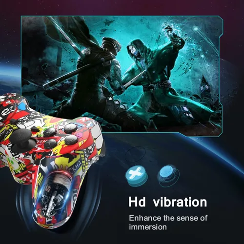 Vista 5 de Puning Controlador inalámbrico para controlador P3 controlador inalámbrico con joystick mejorado cielo y arte