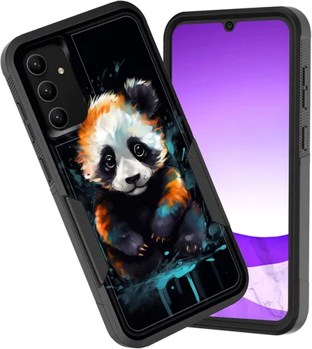 Vista 67 de Funda para Galaxy A15 5G, doble capa híbrida resistente a prueba de golpes, policarbonato duro, silicona suave, TPU, funda protectora para Samsung