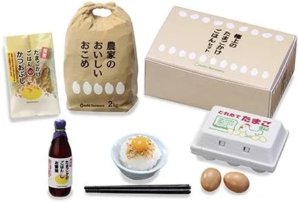Vista 5 de Re-Ment Regalos de declaración de impuestos de la ciudad natal en miniatura Japan Foods Juego completo de 8 paquetes de Rement