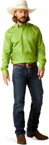 Vista 70 de Ariat Camisa de sarga con logotipo del equipo para hombre
