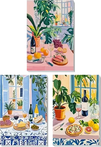 Vista 11 de Kit de pintura por números para adultos con marco de madera, kit de pintura por números de flores silvestres para adultos, kit de pintura acrílica