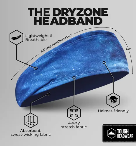 Vista 3 de Tough Headwear - Banda de sudor para hombre, bandas de entrenamiento, banda deportiva para hombre, bandas atléticas para hombre, banda de sudor