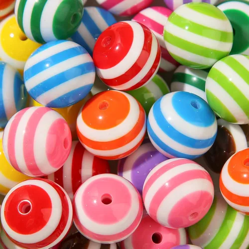 Vista 13 de 60 piezas de cuentas acrílicas agrietadas de 20 mm cuentas gruesas de chicle colores cuentas para bolígrafos para hacer joyas pulseras collares