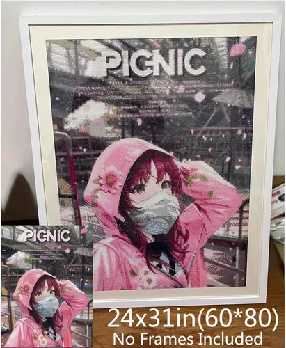 Vista 2 de Pinturas de diamantes personalizadas, arte de diamantes personalizado 5D de la foto, imagen privada personalizada para adultos, regalos, familia