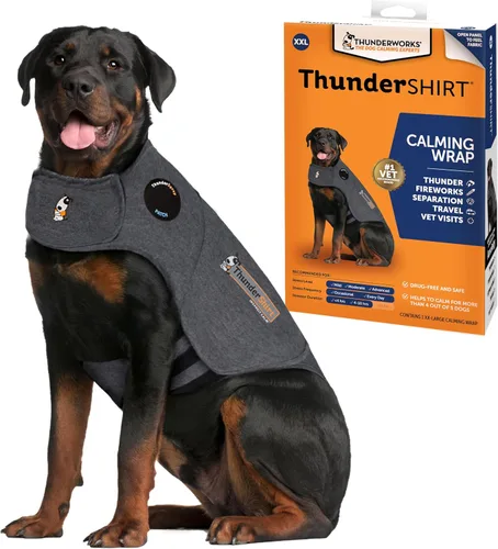 Vista 8 de ThunderShirt para perros, XX Pequeño, Gris Heather Clásico - Chaleco Calmante para la Ansiedad de Perros