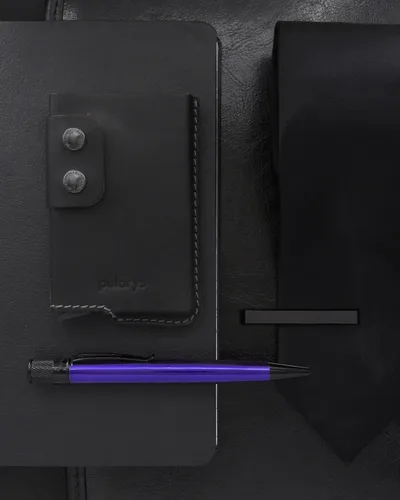 Vista 4 de Retro 51 Tornado™ Stealth - Bolígrafo roller color morado medianoche