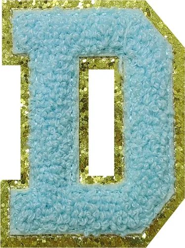 Vista 13 de 4 parches de letras de felpilla negra, parches de letras termo-adhesivas de 2.2", parches de letras de felpilla para ropa (S)