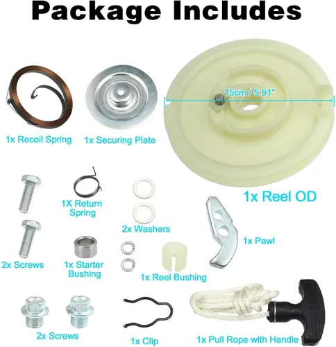 Vista 2 de FZJDSD Kit de arranque de cordón de retroceso compatible con Polaris Magnum 325 330 425 500 Scrambler 400 500 Sportsman 300 335 400 450 500 570