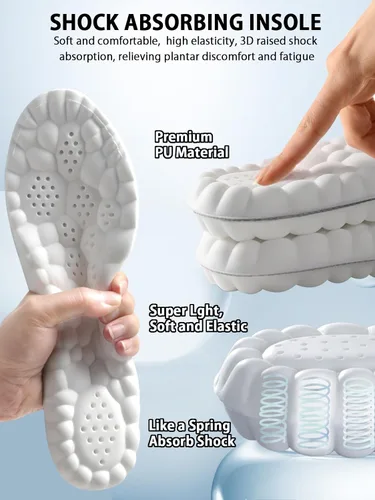 Vista 2 de Plantillas 4D Cloud para mujeres y niños, plantillas de soporte de arco, plantillas de espuma viscoelástica, plantillas de zapatos deportivos
