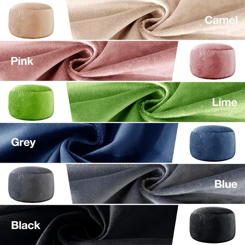 Vista 6 de Puf de 3 pies, sillas puff para adultos, 3 pies, color gris oscuro