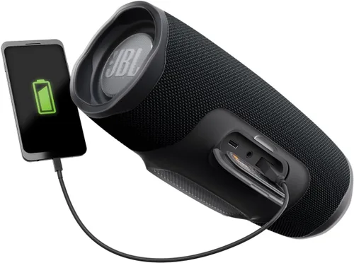 Vista 4 de JBL Charge 4 - Bocina Bluetooth portátil resistente al agua, color negro
