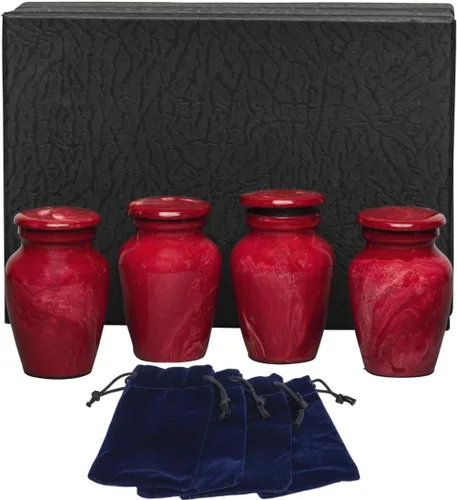 Vista 12 de Eternal Harmony Urna grande para cenizas, urna de cremación masculina y femenina para cenizas humanas con acabados elegantes, sello seguro y bolsa
