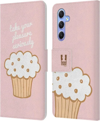 Vista 360 de Head Case Designs Assortment Cupcakes Happiness Leather Wallet Case Compatible with Samsung Galaxy A07 4G Surtido