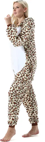 Vista 4 de ULEEMARK Unisex Adult Onesie Animal Pajamas One Piece Halloween Costumes Cosplay Christmas Sleepwear