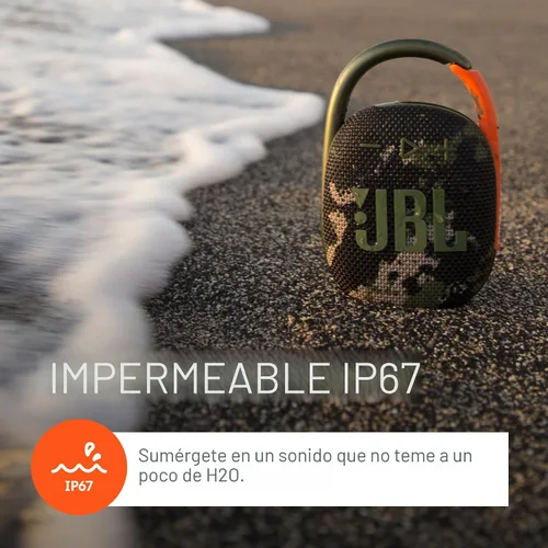 Vista 6 de JBL Clip 4: Altavoz portátil con Bluetooth, batería incorporada, característica impermeable y a prueba de polvo