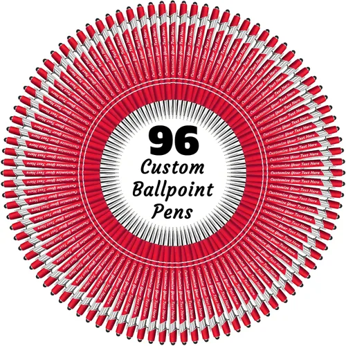 Vista 16 de 12 bolígrafos personalizados a granel, bolígrafos personalizados con grabado personalizado con nombre o texto, regalo ideal de aniversario