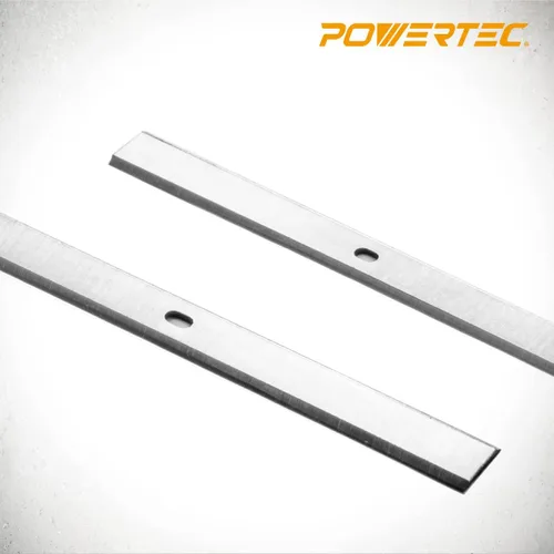 Vista 2 de POWERTEC 128022 - Juego de 2 cuchillas cepilladoras de 13 pulgadas para cepilladora Grizzly G0689