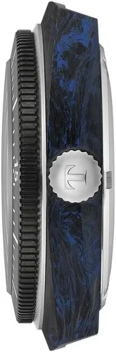 Vista 3 de Tissot Sideral S Powermatic 80, Azul, Moderno