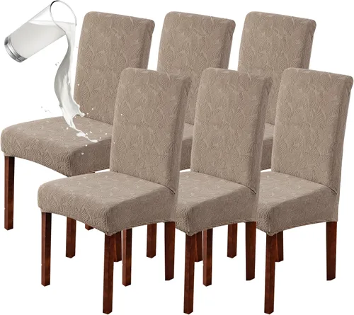 Vista 31 de Genina Fundas impermeables para sillas Parsons de comedor, fundas elásticas para sillas Parsons para comedor, cocina, funda protectora para silla